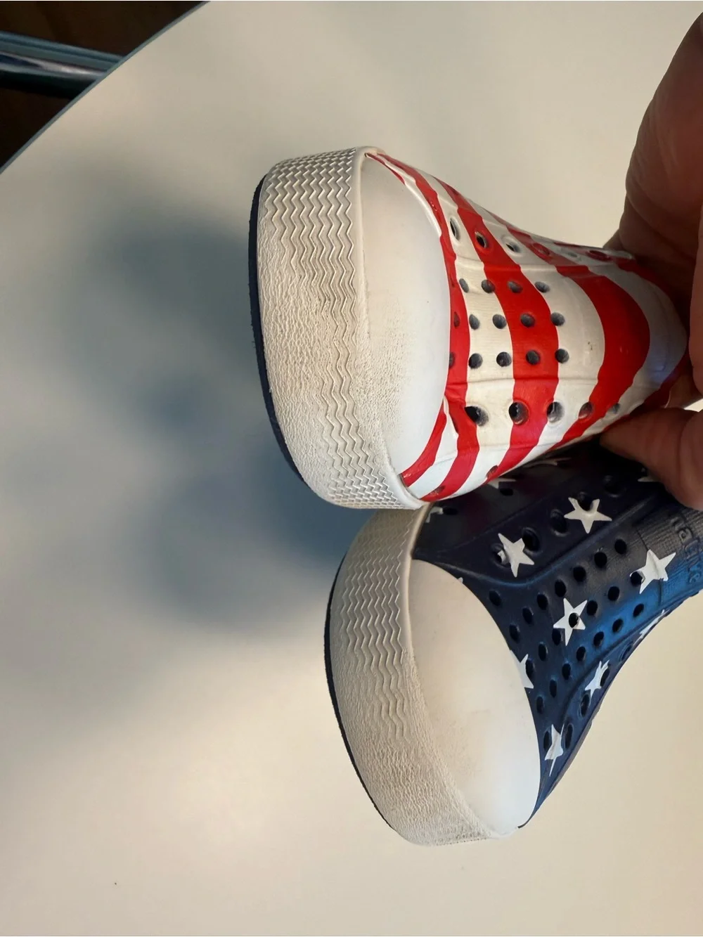 Native kids in American Flag Colors